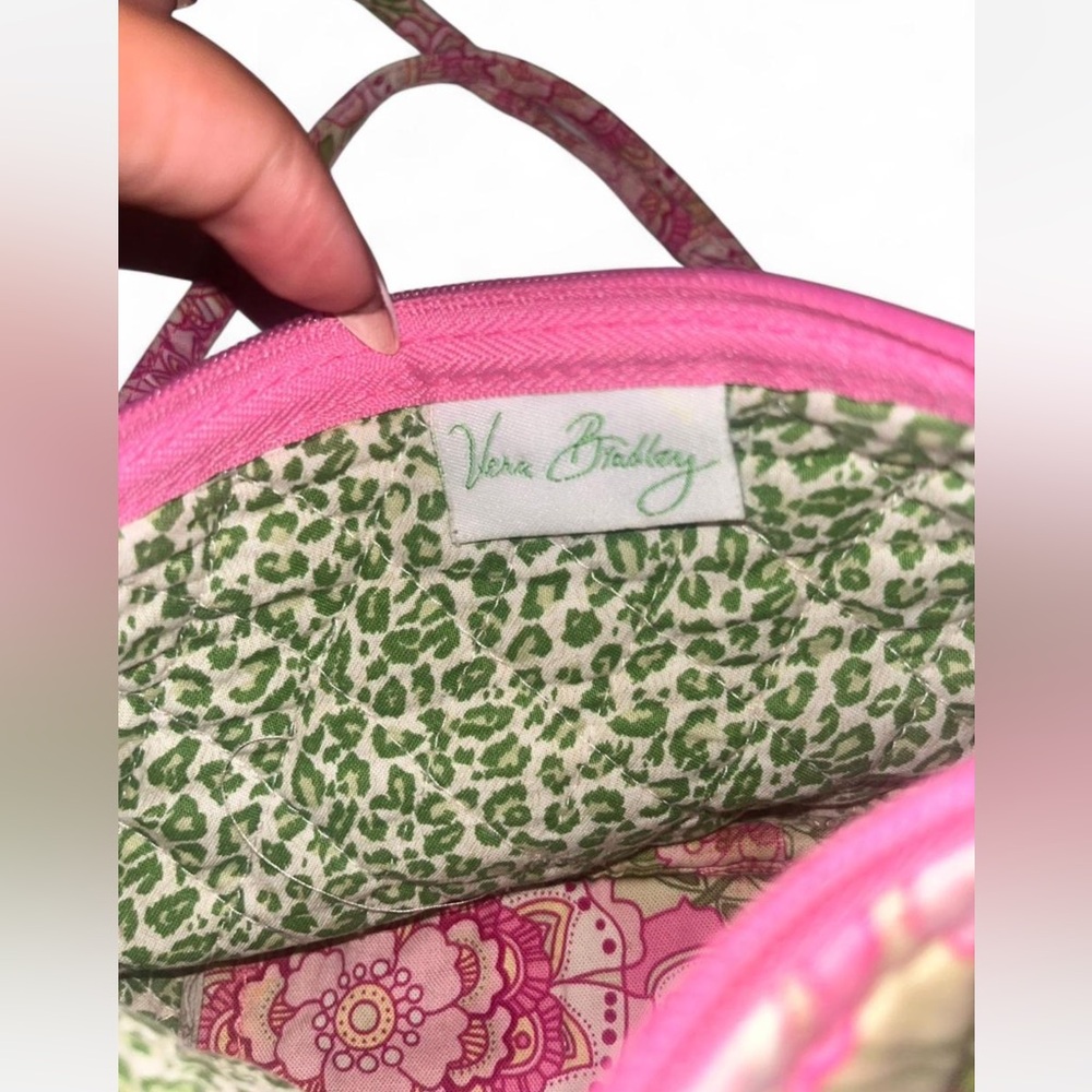 Vera Bradley Pink and Green Floral Crossbody Bag - Picture 4 of 4